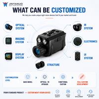 HONDIGI Teropong Penglihatan Malam Digital Pengamatan Siang/Malam Perekaman Video 1080P WiFi Lensa Objektif 50mm Perbesaran 3.7-11X OEM ODM