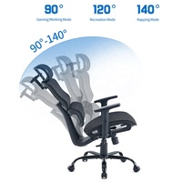 Haute qualité à la mode réglable exécutif inclinable bureau maison maille chaise dossier haut maille chaise ergonomique