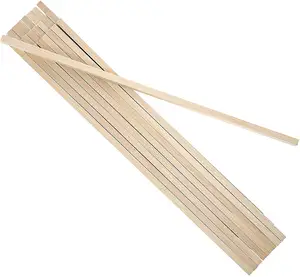 Wooden Square Dowel Rod, Small Hardwood Unfinished Wood Squrae Sticks for Crafts DIY Projects
