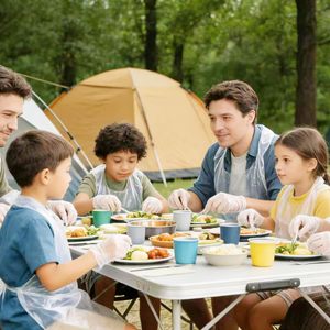 Tablier de cuisine jetable en PE sans manches pour restaurants et usage domestique - Imperméable et résistant à l'huile - Product Image 3