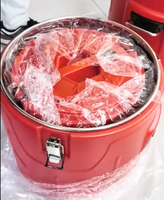Ensemble de 4 pièces en acier inoxydable, baril isotherme, usage commercial, grande capacité, respectueux de l'environnement, récipient pour garder les aliments au chaud, stockage alimentaire