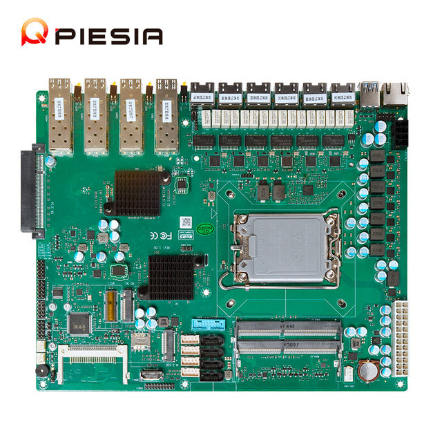 1U Server Board 6 Lan 4* SFP 10g Intel 12th Gen LGA 1700 H610 H670 Q670 DDR4 Network Security Firewall Pfsense Motherboard