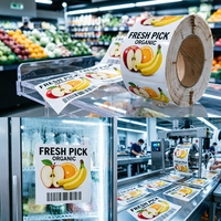 Label Stiker Vinyl Tahan Air Custom Roll Printing dengan Label Pribadi untuk Botol Stoples Selai Makanan
