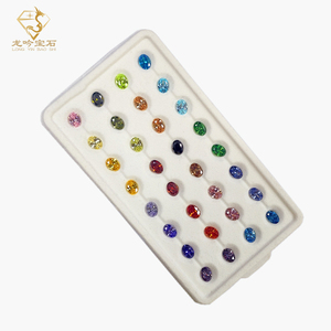 Chất lượng cao 5A 3A <span class=keywords><strong>Cubic</strong></span> Zirconia đầy màu sắc lỏng lẻo tổng hợp đá quý hình bầu dục 3*5mm-10*12mm giá bán buôn CZ Đá - Product Image 3