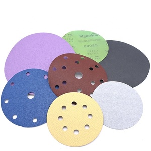 Disques de ponçage à dos en film vert avec fixation auto-agrippante de 150 mm - Product Image 6