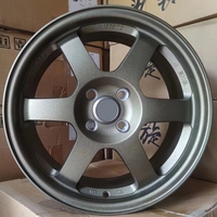 Llantas de aleación cóncavas JW de 18x8.5J 5x112 5x120 4x100 para autos de pasajeros universales de 15, 17 y 19 pulgadas, nuevas, con acabado en zinc.
