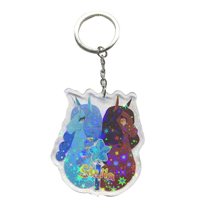Doble lado <span class=keywords><strong>Anime</strong></span> niñas claro impresión personalizada llavero de acrílico - Product Image 6