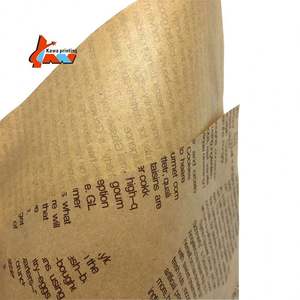 Customized Printing Brown Kraft <b>Paper</b> for Food Packaging Greaseproof Burger Wrapping <b>Sheets</b> Eco-friendly Sandwich Wrappers - Product Image 6