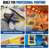 120 ° Ruban de masquage automobile haute température pour peinture professionnelle, cuisson et travaux de retouche à chaud