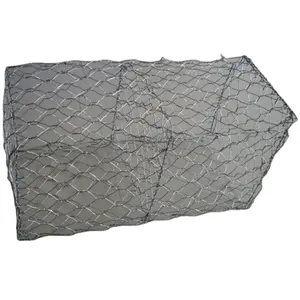 High Quality Gabions Box Hot Dipped Galvanized Material / Welded Gabions/gabion Stone Fence Silver Hexagon Galvanized Steel Wire