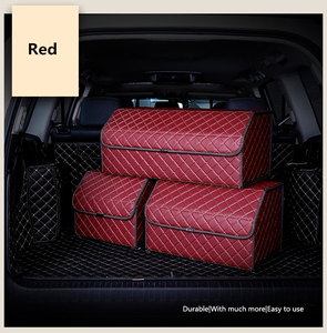Premium Multi-funzione pieghevole in pelle PU organizzatore contenitore contenitore contenitore contenitore contenitore contenitore per Auto, bagagliaio, veicolo <span class=keywords><strong>SUV</strong></span> - Product Image 5