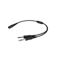 Câble de communication de remplacement Raytalk OEM/ODM Lemon 6 broches pour casque d'aviation avec prise GA