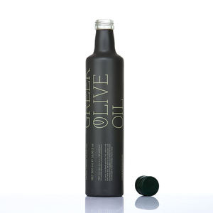 Bouteilles <span class=keywords><strong>d</strong></span>'<span class=keywords><strong>huile</strong></span> en verre noir et blanc mat sur mesure avec bouchons hermétiques pour huiles de spécialité de haute qualité - Product Image 2