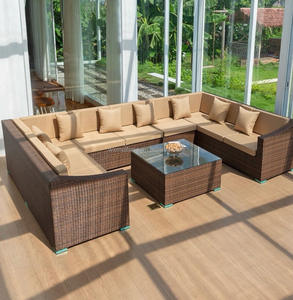 Venta caliente a prueba de agua y protector solar Rattan <span class=keywords><strong>Terraza</strong></span> Jardín Hotel Habitación soleada Sofá al aire libre - Product Image 2