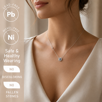Collar al por Mayor para Mujer, Plata de Ley 925, con Colgante de Flor y Topacio Azul, para Regalo Personalizado, Proveedor de Joyería