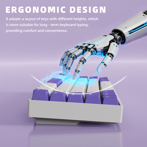 <span class=keywords><strong>Clavier</strong></span> mécanique <span class=keywords><strong>mini</strong></span> gaming 68 touches Hot Swap 60% BT 2.4G, <span class=keywords><strong>clavier</strong></span> mécanique trois modes, <span class=keywords><strong>clavier</strong></span> sans fil 2.4G - Product Image 6