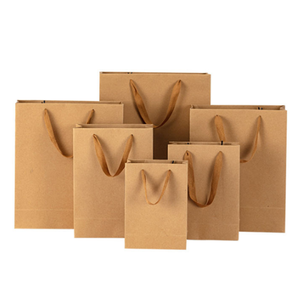 Custom Printed Fashionable Shopping Bag with Ribbon Handle for Promotion Business & Shopping Use-Art <b>Paper</b> <b>Packaging</b> - Product Image 2