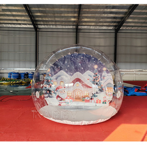Nouvelle conception de globe de neige gonflable géant commercial pour Noël, cabine photo grandeur nature pour la publicité <span class=keywords><strong>des</strong></span> <span class=keywords><strong>fêtes</strong></span>, exposition en plein air, événement - Product Image 2