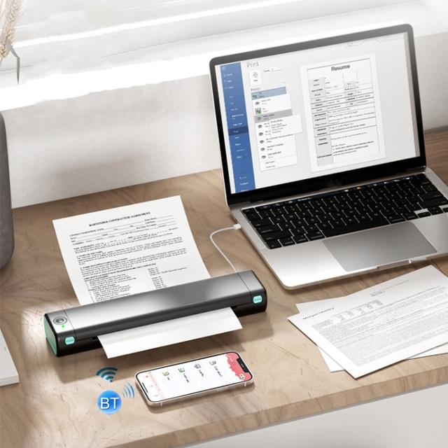 M08F Wireless Wireless Handheld Portable Thermal Printer( A4 Version) Multi-language