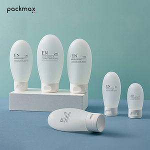 Tubo translúcido con tapa abatible para lavado facial de 30-200 ml – botella de plástico cosmética, envase para el cuidado de la piel, botella recargable - Product Image 3