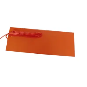 electric customized flexible silicone rubber pad heat bed