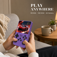 Console de jeu portable R36S avec écran de 3,5 pouces, stockage de 64 Go, plus de 20 000 jeux rétro, système de jeu efficace