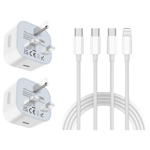 Cargador transfronterizo PD20W con puerto Tipo-C para carga rápida, compatible con el cargador del Apple iPhone 15, certificado UKCA PD20W UK - Product Image 1