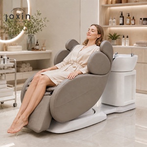Fauteuil de lavage de cheveux moderne en cuir PU de haute qualité avec bol en céramique pour salon de coiffure – Nouveau fauteuil de shampoing pour <span class=keywords><strong>coiffeur</strong></span> - Product Image 1