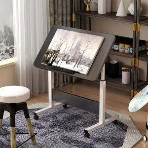 Table à dessin pour enfants, pliable et mobile, en métal, pour le dessin et le travail de conception - Product Image 2