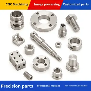 قطع غيار مصنعة بتقنية التحكم الرقمي بالحاسوب، ملحقات الآلات، قطع دقيقة غير قياسية من النحاس والحديد والألومنيوم والفولاذ المقاوم للصدأ، صنع في الصين - Product Image 5