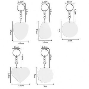 Promotional Company Activity Gifts Custom LOGO Printed Keychains Sublimation <b>Key</b> <b>Chain</b> - Product Image 6