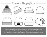 Gorros de Invierno Personalizados al por Mayor con Logotipo, Gorro de Lana Suave con Parche Bordado Ovalado