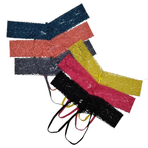 Perizoma <span class=keywords><strong>Sexy</strong></span> con Ampia Cintura in Pizzo per Donne, Mutandine G-string Traforate, Lingerie Trasparente Senza Cuciture, <span class=keywords><strong>Intimo</strong></span> Femminile T-back - Product Image 2