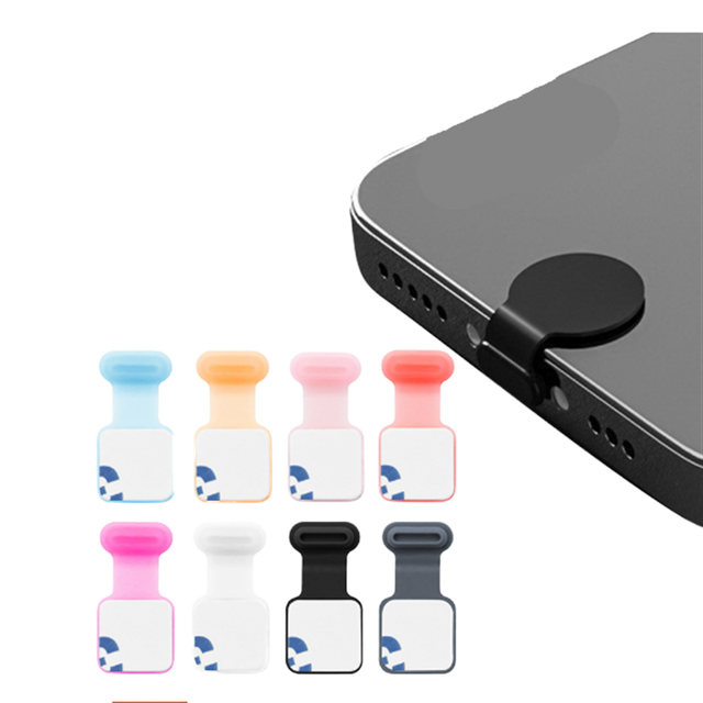 Charging Port Dust Cap Sticker Model Anti-Loss Dust Plug Suitable for Type C Mobile Phone Dust Plug Mobile Phone