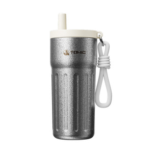 แก้วกาแฟโทมิคเพียวไทเทเนียมน้ำหนักเบาพกพาสะดวกพร้อมสายรัดสำหรับการเดินทาง - Product Image 4