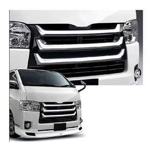 <span class=keywords><strong>Parrilla</strong></span> de Radiador de Parachoques Delantero Galvanizada para Hiace 2010-2013 Van Bus <span class=keywords><strong>Parrilla</strong></span> Cromada Kit de Carrocería Estrecha Accesorio Modificado Pieza de Repuesto - Product Image 1