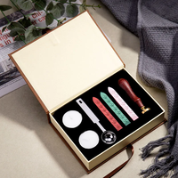 Ensemble de joints de cire de l'école de sorcellerie et de sorcellerie poudlard avec sceaux classiques Vintage, ensemble de 7 sceaux de cire poudlard