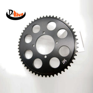 Piñón de cadena de motocicleta y bicicleta eléctrica OEM, piezas de aluminio mecanizadas CNC con construcción de acero - Product Image 4