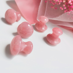 2020 <strong>Amazon</strong> hot sale 100% natural <strong>Rose</strong> <strong>Quartz</strong> mushroom <strong>Gua</strong> <strong>Sha</strong> mushroom Guasha stone for Body Anti-Wrinkle - Product Image 4