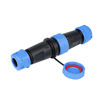 Connecteur de câble étanche IP68 Weipu SP13 2-7 9 broches en nylon PA66 et cuivre, série SP, 125V-250V 13A