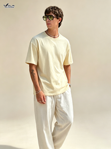 Camiseta Deportiva de Verano de Cuello Redondo Antibacteriana 235G 7A con Efecto Hielo, Antiácaros, Iones Negativos, Color Sólido, Holgada e Informal - Product Image 3