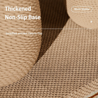 Griffoir pour chat durable avec colonne en sisal intégrée, design vertical en forme de champignon, ne perd pas ses fibres