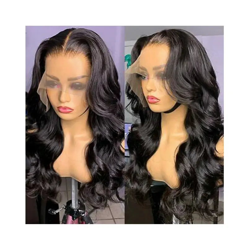 Wholesale Glueless Indian 100% Woman HD Lace Frontal Human Hair Wig Raw Wigs Natural Full Lace Human Hair Wigs for Black Women