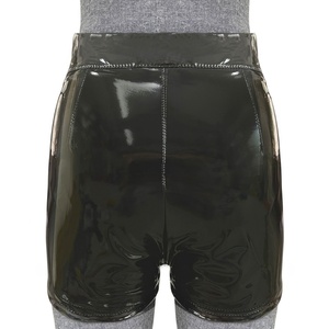 Conjunto de 2 Piezas Viviblook Z922ST09 para Mujer, Chaqueta Corta de Manga Larga de Cuero PU, Estilo Urbano, Sexy, para Otoño e Invierno, con Shorts Casuales - Product Image 4