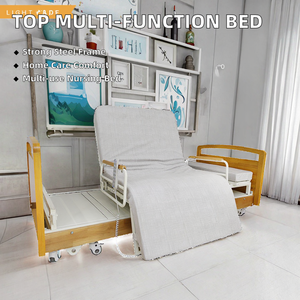 Lit médical multifonctionnel en bois, best-seller du fabricant, pour soins à domicile et usage hospitalier, avec garantie de 3 ans, construction en acier - Product Image 2