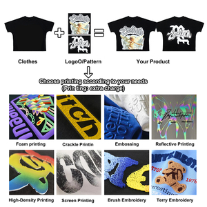 Camisetas de Punto Extra Grandes para Hombre con Estampado Gráfico, Impresión Personalizada, Nuevas al por Mayor, Ajuste Holgado, Ropa Casual de Calle, Camisetas al por Mayor - Product Image 4