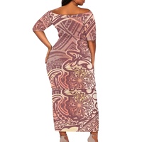 Ventes chaudes - Ensemble de 2 pièces Puletasi vintage des îles samoanes - Robes décontractées pour femmes - Vêtements élégants des îles d'Asie et du Pacifique
