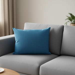 Cojín de Asiento y Almohada de Mezclilla Azul Pavo Real 40*60 - Product Image 2