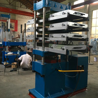 Machine automatique de fabrication de dalles de sol en caoutchouc, presse de vulcanisation hydraulique pour dalles emboîtables, équipement de gymnase et de terrain de jeux