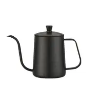 600Ml Hand Drip Waterkoker Koffie Pot Thee Pot 22Oz/650Ml Dikke Rvs Lange Smalle Uitloop giet Over Ketel Met Deksel Zilver